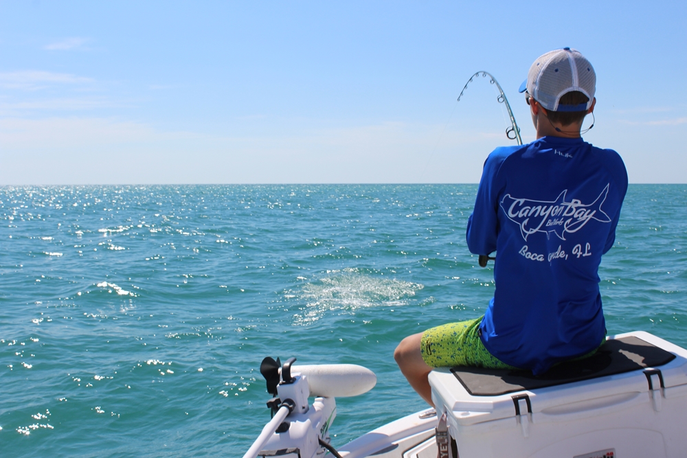 Tampa Bay fishing charter length and catching fish